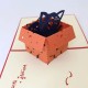 Verjaardagskaart | zwarte katten pop-up