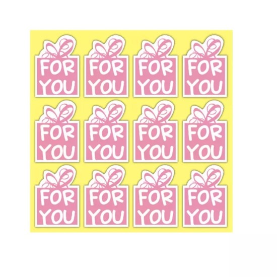 Stickers "For you" | 24 stuks