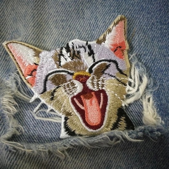 Strijkplaatje | lachende kat 