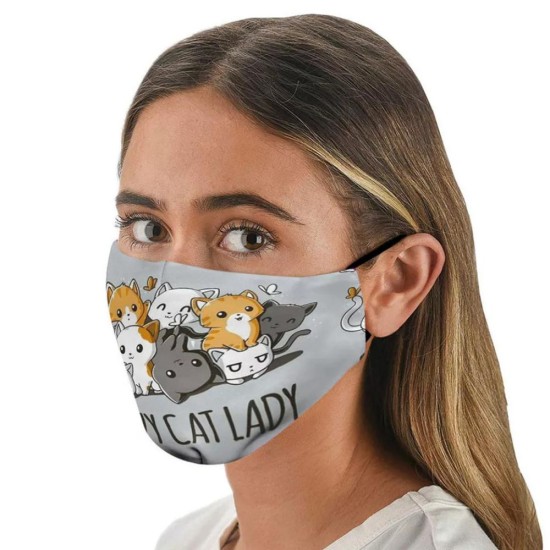 Mondkapje | Crazy Cat Lady